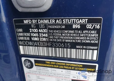 2017 Mercedes-Benz C 300 4Matic from USA, damaged, VIN WDDWJ4KB3HF330615